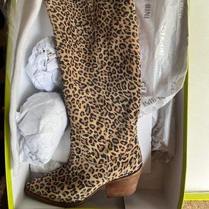 Gianni Bini Leopard Western Boot